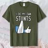 Stunt Master Thumbs Up Graphic Tee Funny Broken Arm Humor Unisex Unisex Casual Top Recovery Cast Recovery Cotton ShortSleeve Shirt