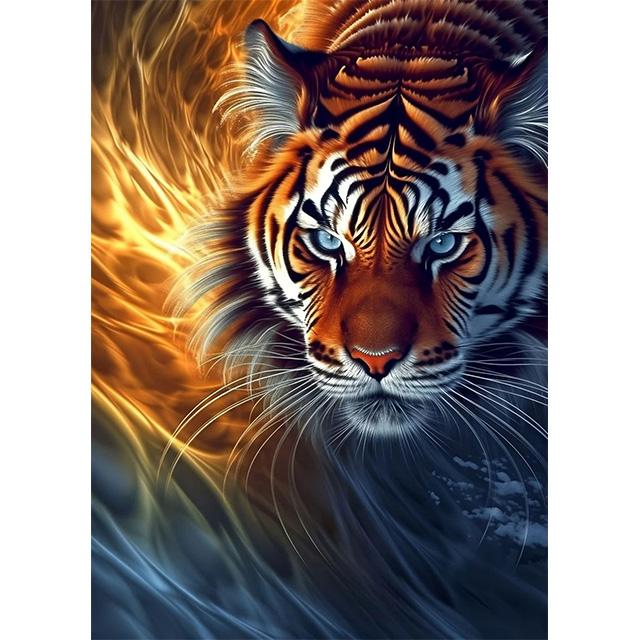 Golden Glowing Animal On Black Background Prints Poster Canvas Painting Modern Wall Art Pictures Living Room Bedroom Home Decor