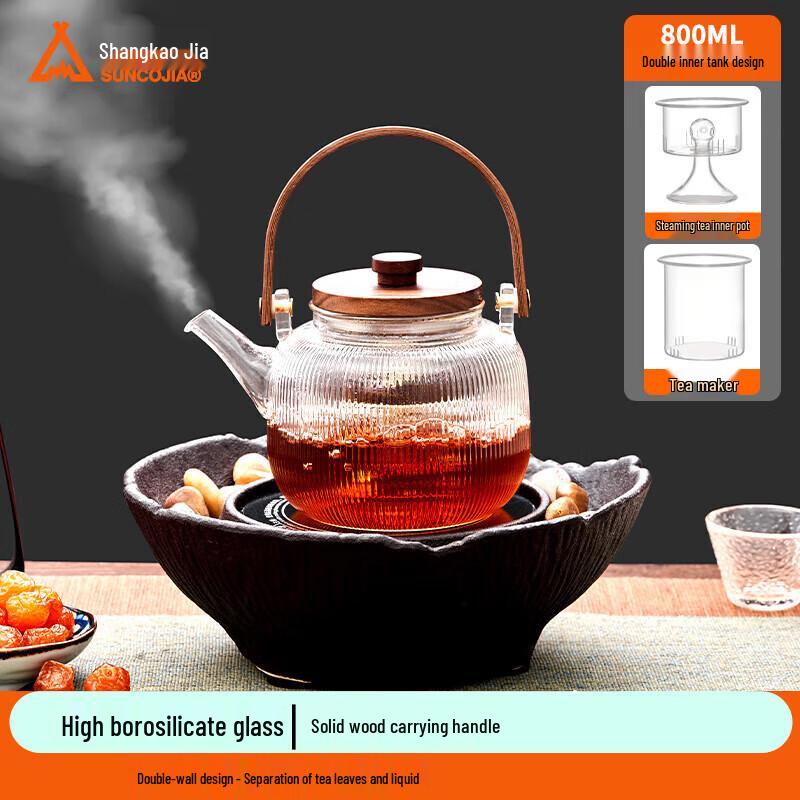 

Shang Kao Jia Glass Teapot with Handle