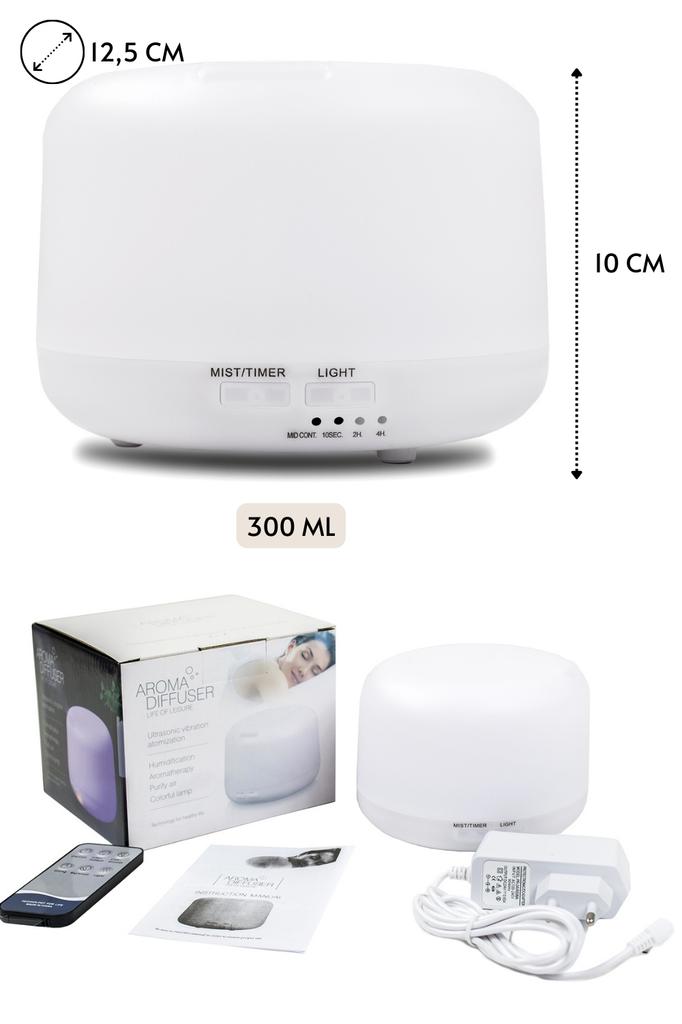 Aroma Diffuser, Air Humidifier, Aromatherapy, LED Night Light + Remote Control