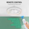LED Minimalist Modern Ceiling Fan with Light Remote Control Bedroom Decoration Ventilation Light Energy-saving and Silent