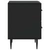 Nightstand Black 43 x 34.5 x 47.5 cm Particleboard
