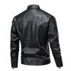 Men's Retro PU Stand Collar Leather Jacket for Spring/Autumn 2025 - Casual Motorcycle Style