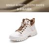 Fashion GKTINOO 2025 Autumn Winter Shoes Genuine Leather Sneakers Fashion Boots for Women Thick Sole Women Ankle Boots Ladies Botas