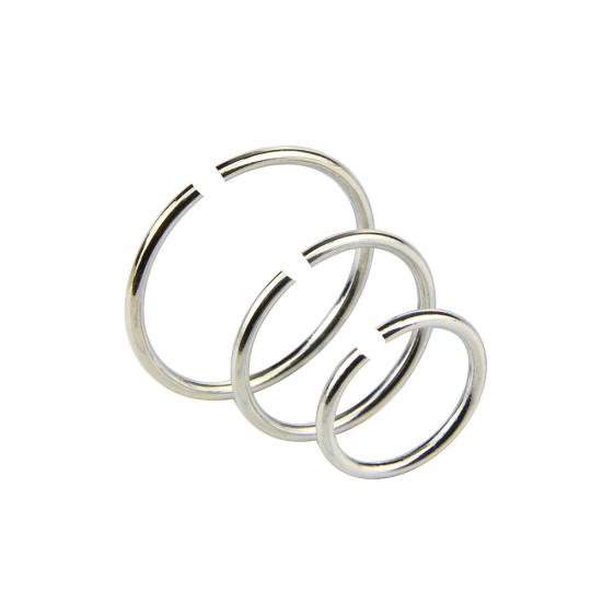 14Pcs/Set Unisex Body Piercing Jewelry Rhinestone Stainless Steel Nose Stud Ring