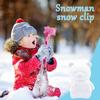 DIY Snow Balls Model Clamps Multi-shape Cartoon Snow/Sand Grasping Toy Throw Snow Ball Sports Toys for Winter Snow Play