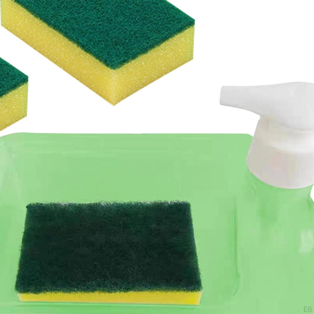 Dispensador de Jabón Multiusos con Soporte para Estropajo, Lavavajillas para Bar