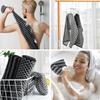 2 Stück Japanisches Peeling-Duschhandtuch-Set Japanischer Reibe-Waschlappen Peeling-Duschhandtuch Handtuchbürste Badezimmerzubehör