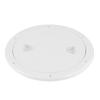 Boat-Ready 6in Deck Plate ABS Non-slip Surface Boat Inspection Hatch Cover White Round Boat Deck Kayak