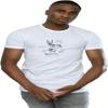 Looney Tunes Men's Bugs Bunny Drawing Instruction T-Shirt White Medium