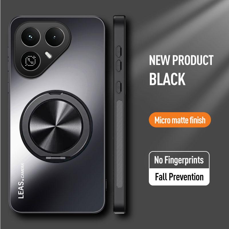 For Magsafe Hard Shockproof Cover For Tecno Pova 8 Pova 7 Ultra 7Pro 7NEO AG Frosted Magnetic Ring Holder Matte Shell Phone Case