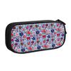 Gingham Plaid Rugby Union Cheer Bows Football  Kawaii Pencil Case Girl Boy Large Capacity  Pencil Bag Student School