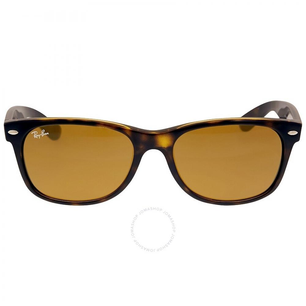 

Солнцезащитные очки унисекс Ray Ban New Wayfarer Classic коричневые RB2132 710 55