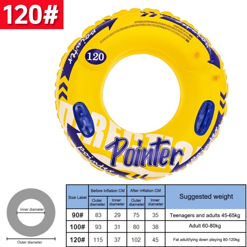Thickened Swim Ring Float with Handle Swimming Circle Swimming Ring for Kids Adults for Swimming Pool Party Decorations