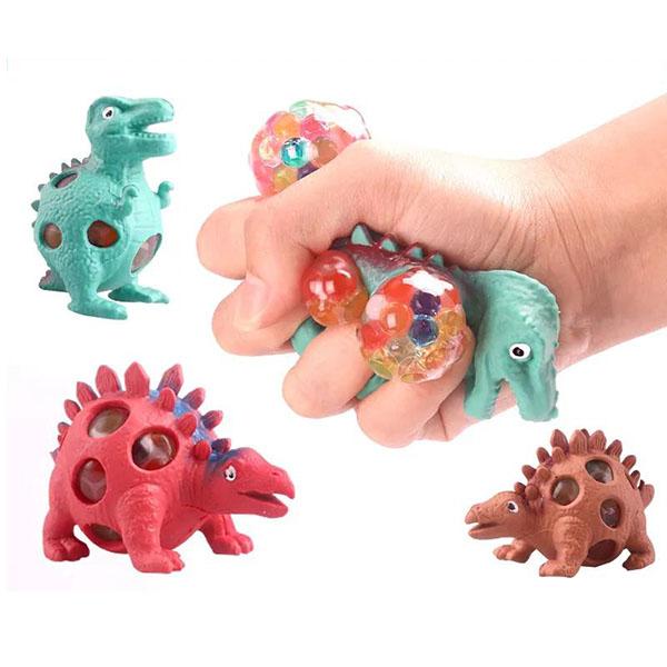 Creative Funny Vent Toy Dinosaur Pinch Ball Toys Animal Decompression Toy Soft Squeeze Random Color Dinosaur Toys