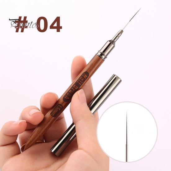 Nail Art Liner 6/9/12/15/18mm Super Fine Brush DIY Drawing Lines Stripe Flower Pattern Multifunctional Manicure Painting Pen Professional Nail