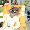 Hot Role The Bad G-Guys  Pattern Blanket Flannel Thin Blanket Portable Home Travel Office Lunch Break Blanket Birthday Gift