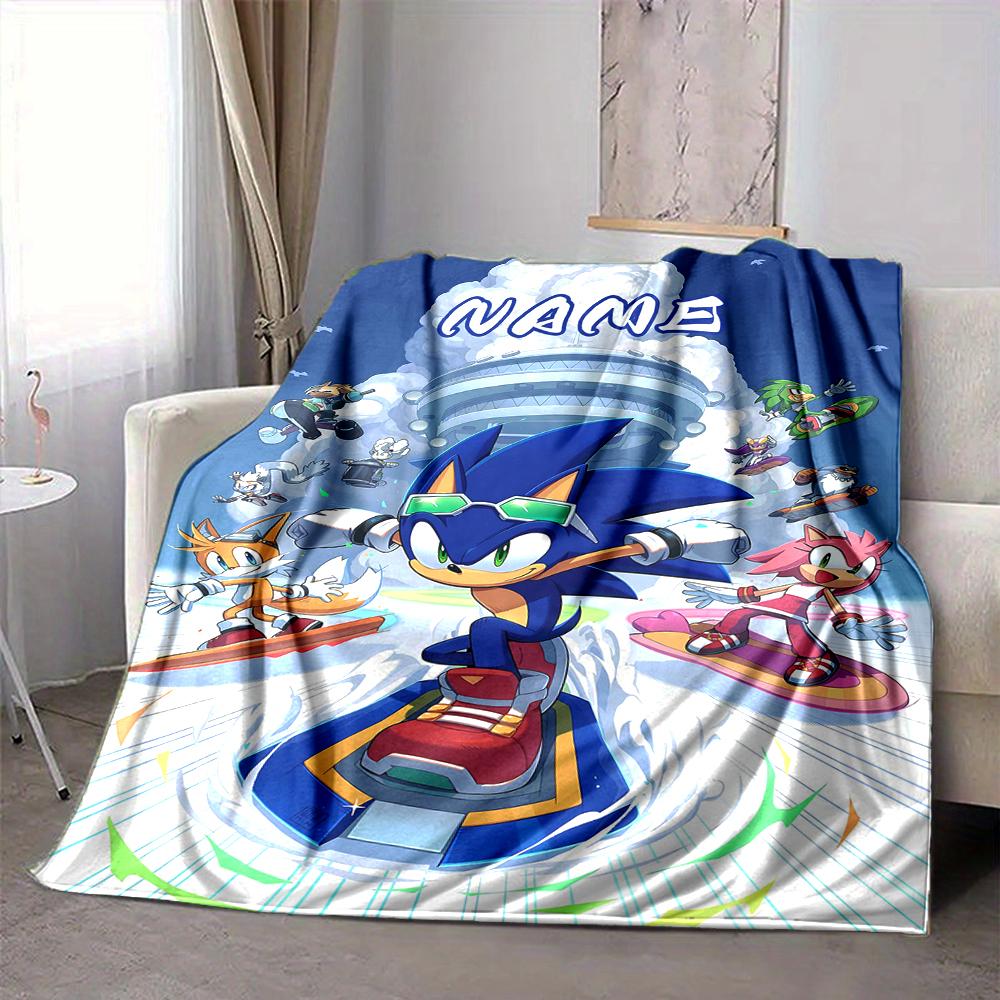 Custom 1pc Sonic Adventure: Through Time Blanket, Soft And Comfortable Blanket, Casual Warm, Camping Travel Blanket, Birthday Gift Q912179