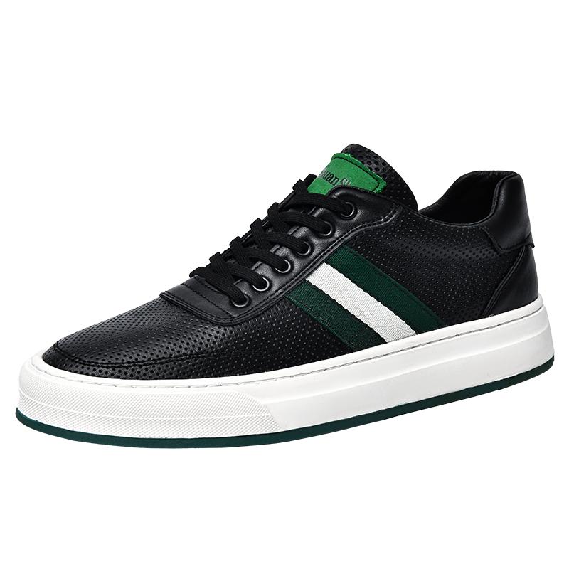 High End Brand Breathable Men's Sports Oxford Shoes Wear-resistant Soles Men's Leather Casual Shoes Lace Up Hiking Shoes