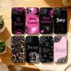 Pink J-Juicys C-Coutures Phone Case For iPhone17 16 15 14 13 12 11 Pro Max Plus,5G Soft Black Case
