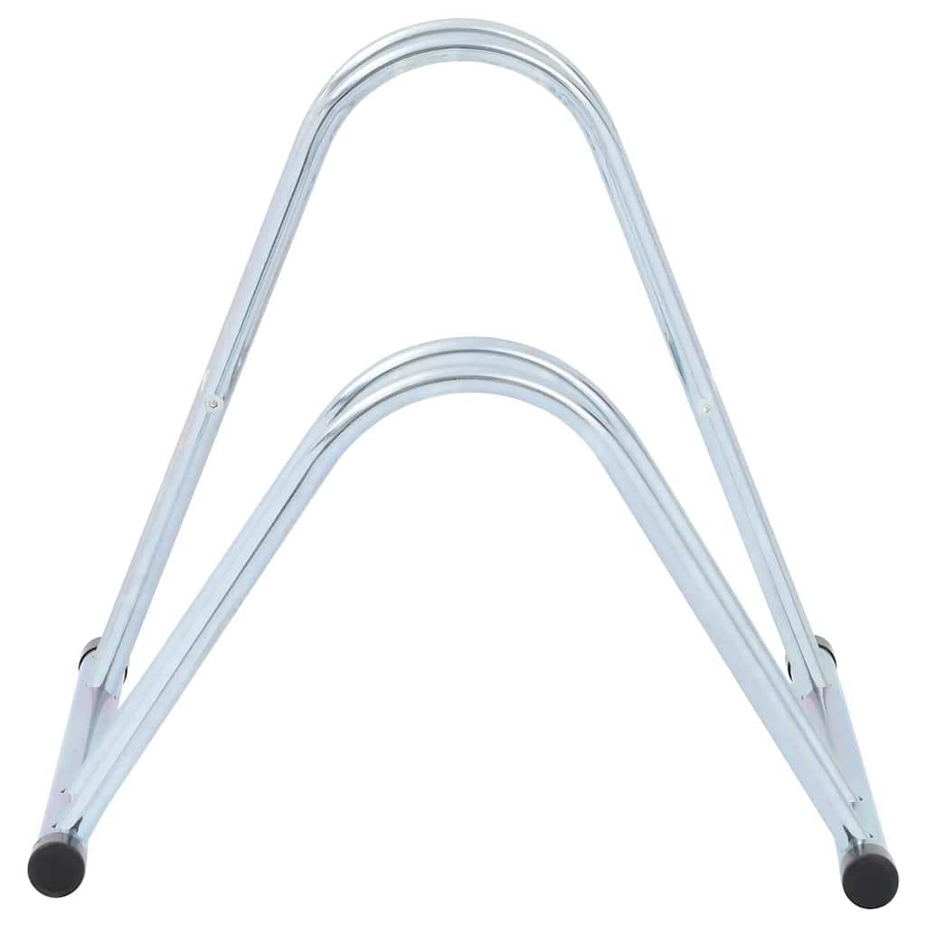 Vidaxl 2-Bike Stand, Freestanding, Galvanized Steel