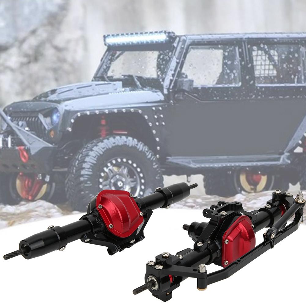 Front Rear Axle Black Aluminum Alloy Accessories for 1 10 RC Climbing Car SCX10 RC4WD D90Black