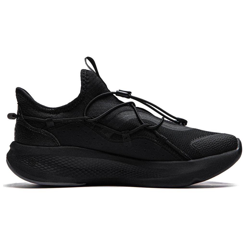 Li Ning Cloud Yi Slip On Cushioning Slip Resistant Abrasion Resistant Breathable Low Top Casual Shoes Men's Black AGLU263-4