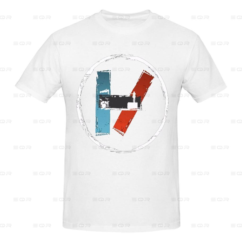 Twenty One Pilots Herren Rundhals Oversize T-Shirt, Ins-Stil, Neuheit T-Shirt Ganzjahresgeschenk
