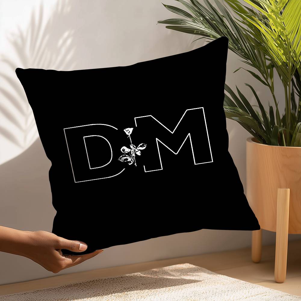 D-Depeche-Mode Pillow Case Plush Fabric Soft  Pillowcase Double Sided Print Cushion Cover Household Gifts