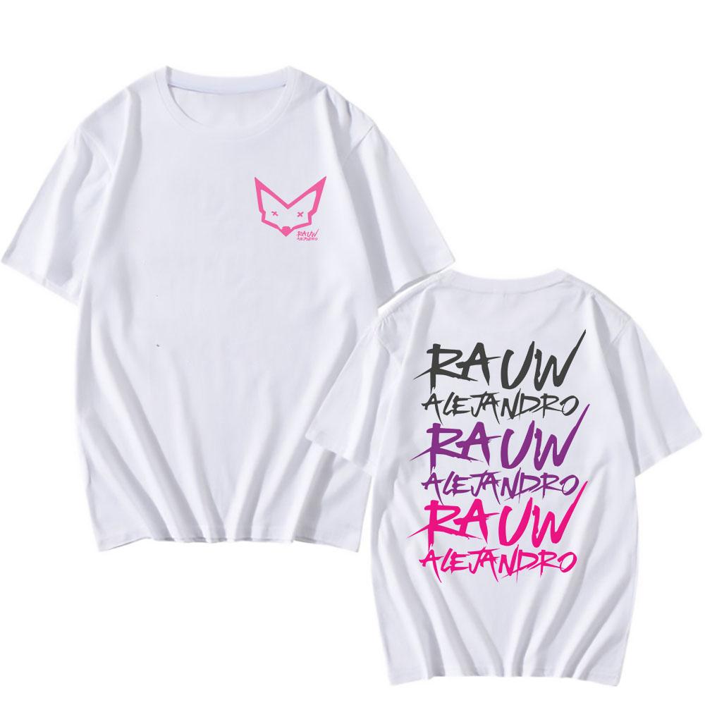 Saturno Album Rauw Alejandro T-shirts Rapper Graphic Printing Tee-shirt High Quality Soft Tshi