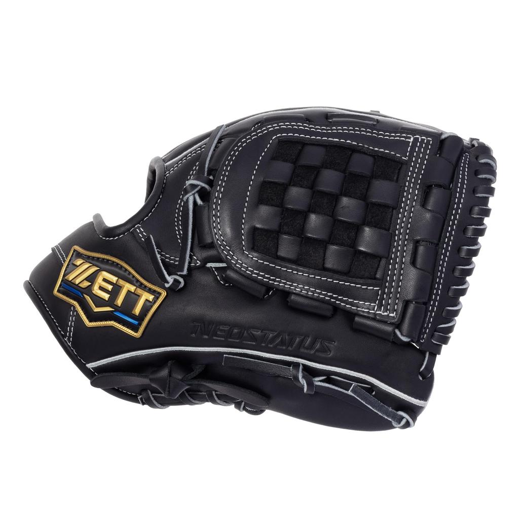 ZETT Neo Status Rękawica do Softballu Sosuke Genda Rozmiar Gracza 4, Typ, Wszechstronna, Praworęczna, Czarna, (BRG362620)