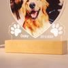 Personalized Acrylic Multi-Photo Frame Dog Picture Plaque Custom Name Plaque for Honor Beloved Pet Lovers Unique Memorial Gift
