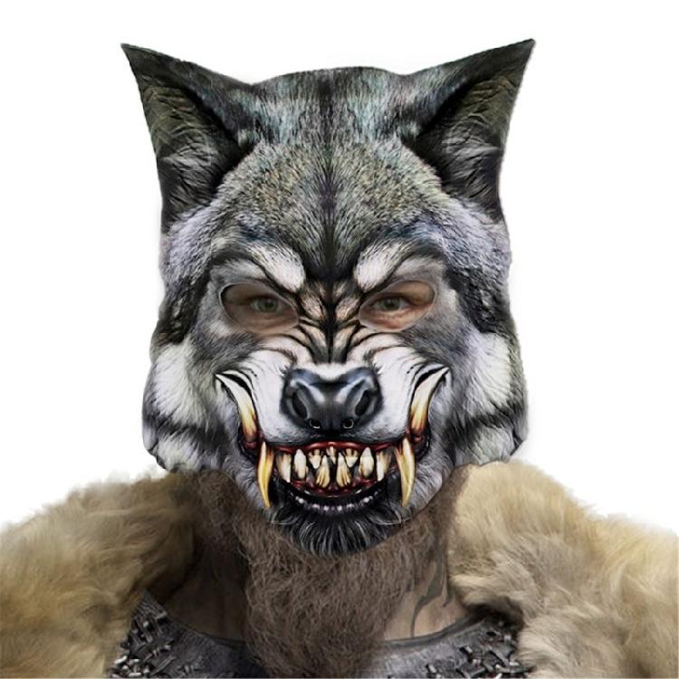 Maschera Animale alla Moda in Poliestere a Mezzo Volto per Cosplay, Halloween e Attività di Role Playing Forniture per Feste Cosplay