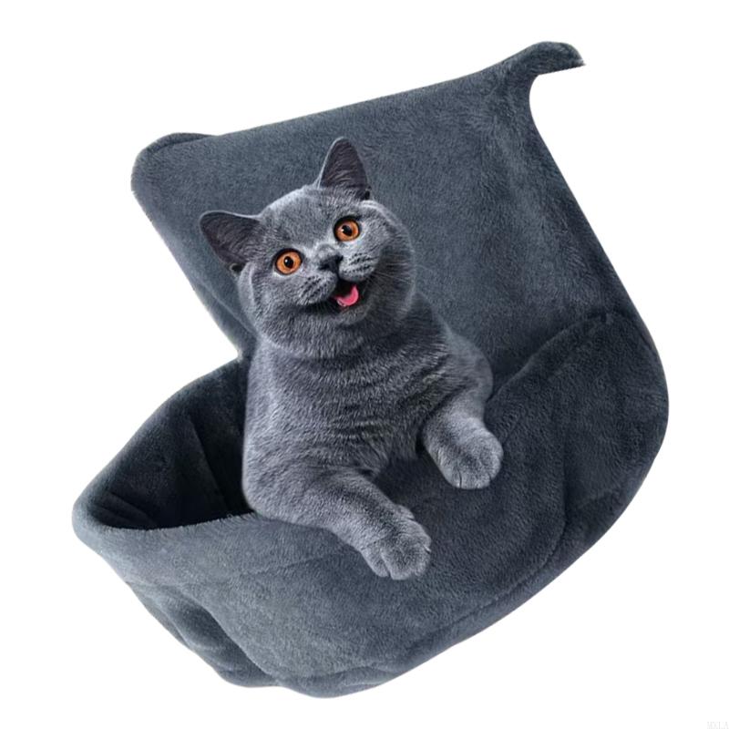 MXLA Cats Heaters Bed Soft Plush Hammock Bed Detachable Large Cats Sleep Bed Resting Nest for Various Size Cats Indoor Cats Bed