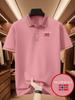 Men's Outdoor Golf Polo Shirt with Norwegian Pattern Print, Simple Polo Shirt, Business Casual T-Shirt - Short Sleeve & Collar, Daily Casual Wear