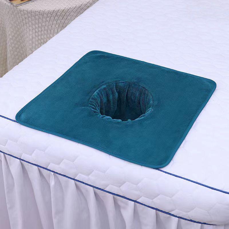 Soft Absorbent Beauty Salon Bed Head Hole Face Towel with Customizable Logo