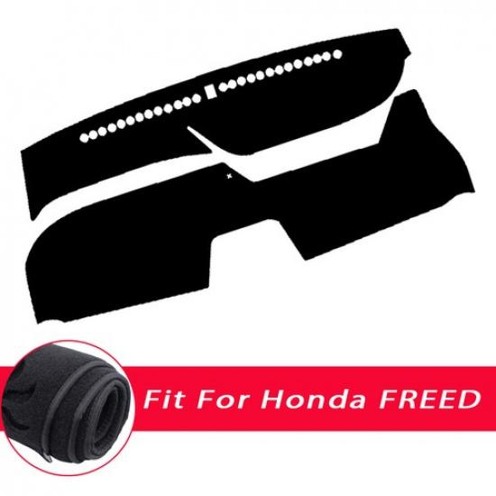 Лучший чехол DashMat на приборную панель, противоскользящий, защита от солнца, черный, для Honda FREED