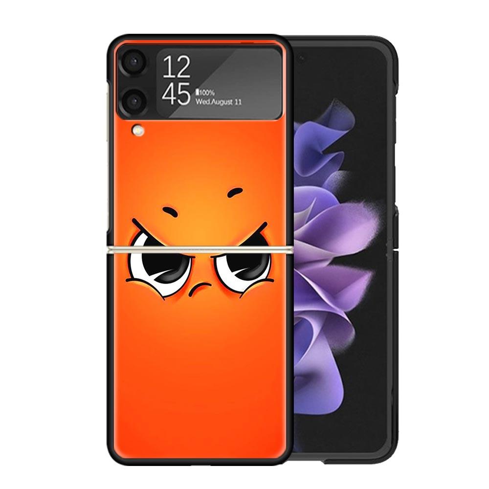 Funny Face Cute Cases For Samsung Galaxy Z Flip 4 5 6 7 3 Z Flip7 Flip6 Flip4 Flip5 Flip3 5G Hard Shockproof Fundas Cover Galaxy