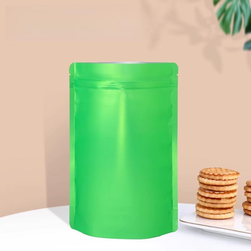 Aluminum Foil Self-supporting Self Sealing Bag, Colored Light Proof and Moisture-proof Packaging Bag, Used for Fish Bait/tea Powder/food Seasoning