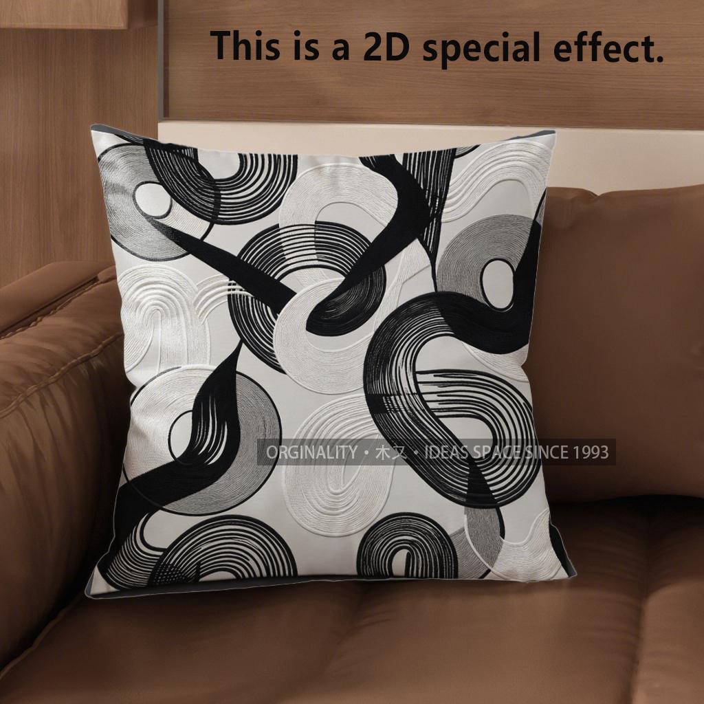 

2D Modern Geometric Abstract Pattern Cushion Covers Pattern Cushion Cover Suitable For Sofa Bedroom Car Pillow Cover 40x40cm