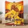 Custom Name Lion Adventure Party Blanket For Couch Bed Plush Cozy Fuzzy Blanket Super Soft Warm Blankets For Fall And Winter 0916267