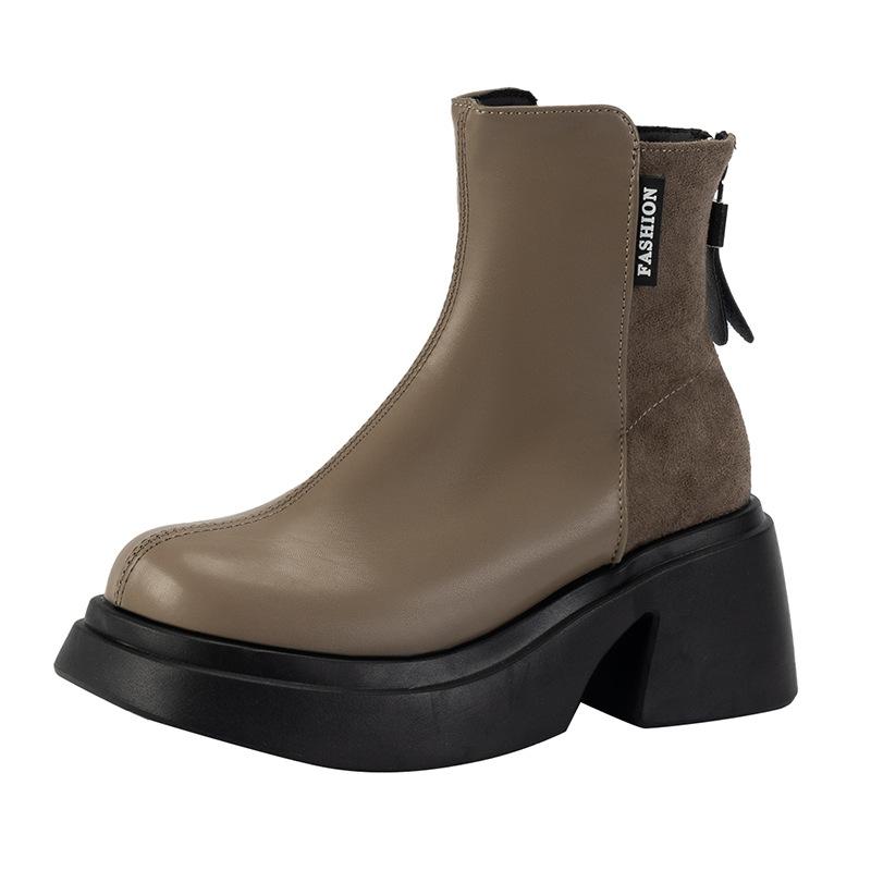 

Размер 35-42, женская обувь большого размера 41 на широкую полную стопу, платформа, короткие ботинки, женские, в британском стиле, красивые студенческие ботинки Мартин, тренд 42