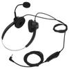 2.5mm Telephone Headset Binaural Noise Cancelling Call Center Earphone with Mic Mute for Business Cu