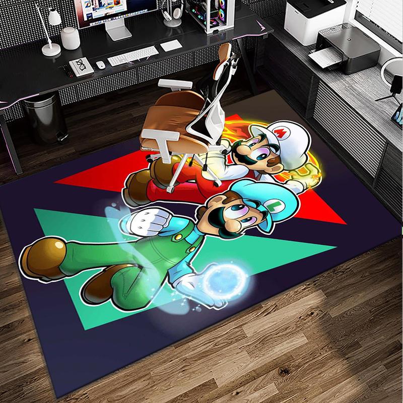 Princess Peach Adventure Office Rug Chair Mat, Game Carpet, Suitable for Front Door, Bedroom, Living Room, Desk, Holiday Gift
