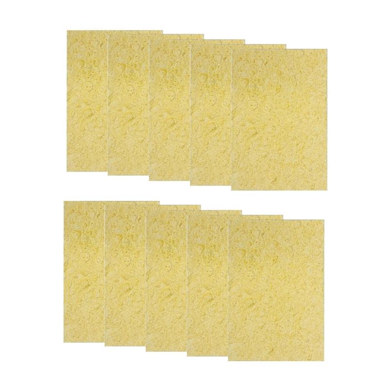 Pack of 10pcs Soldering Iron Cleaning Sponge Square Sponge High Temperature Sponge Welding Platform Clean Pads