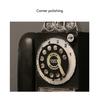 Wall-Mounted Pay Phone In American Country Style, Retro Booth Model, Decorative Element