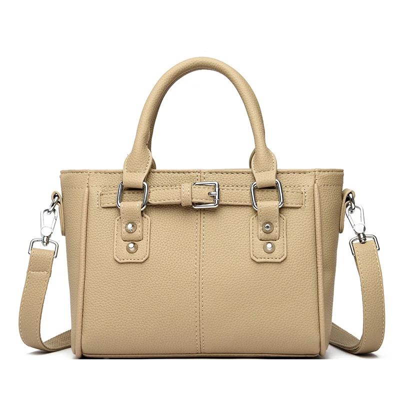 New Fashion Women Handbags Brand Designer Solid Color PU Leather Shoulder Bags for Women Luxury Lady Purse  Small Crossbody Bags