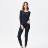 Women's Thin Modal Thermal Underwear Set: German Velvet, Heat-Generating Cashmere Protein, Warm Knit Top & Pants.