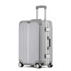 Aluminum-Magnesium Alloy Trolley Case with Universal Wheels, 24" Carry-On for Student Travel & Men's Business, with Combination Lock.