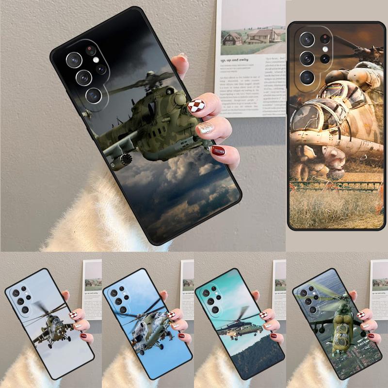 Mil Mi 24 Hind Hubschrauber Silikon Handyhülle Für Samsung Galaxy note 10 pro S26 S25 S24 S23 S22 S21 Plus S25Ultra Capa Cover